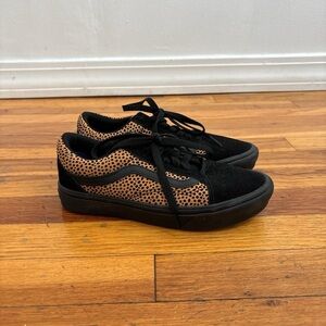 vans leopard old skool comfy cush shoes size 7